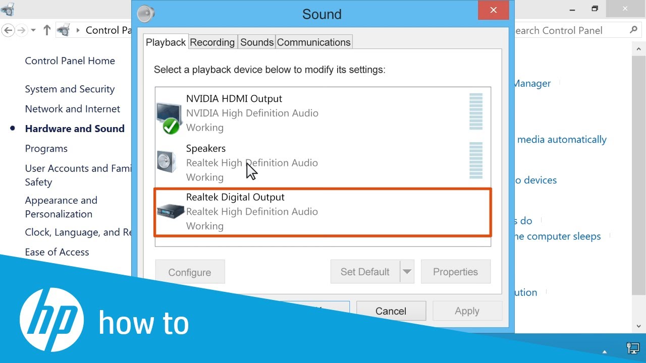 How to disable monitor speakers windows 10